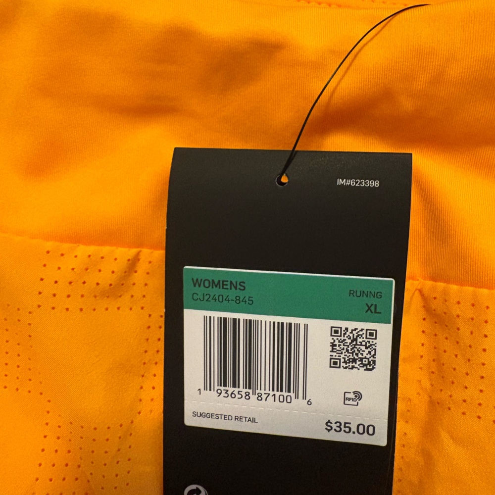 Nike Women's Bright Orange Athletic Shorts - Picture 4 of 5